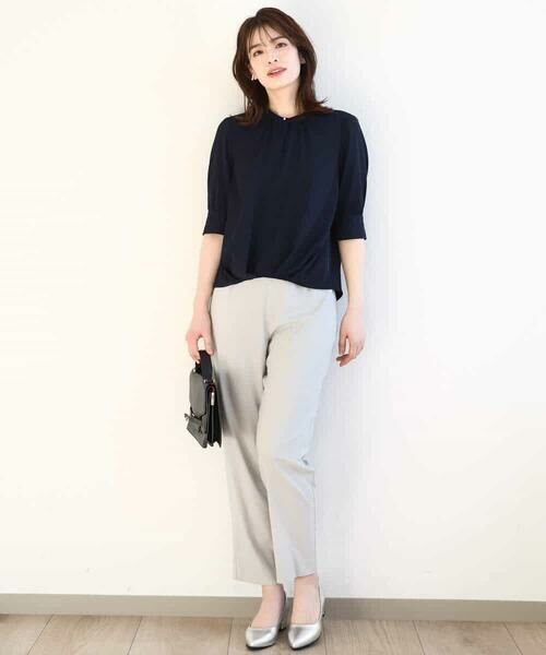 OFUON / オフオン チノ・ワークパンツ | ストレッチテーパードパンツ/洗える | 詳細12