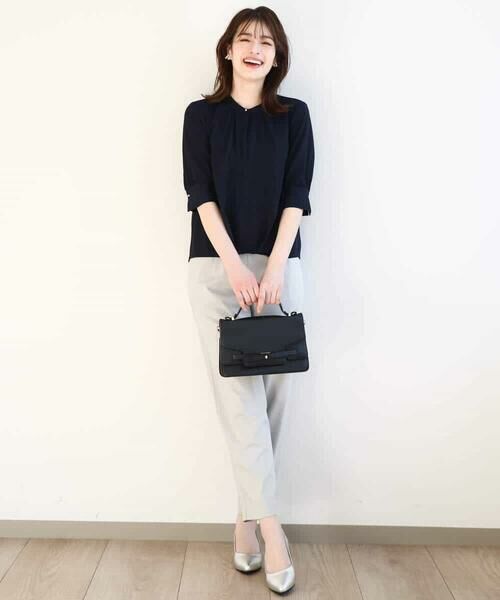 OFUON / オフオン チノ・ワークパンツ | ストレッチテーパードパンツ/洗える | 詳細13