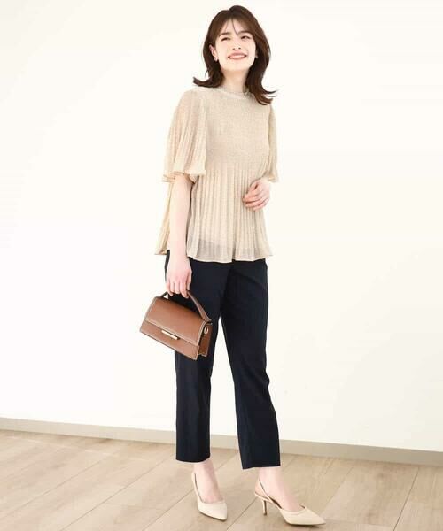 OFUON / オフオン チノ・ワークパンツ | ストレッチテーパードパンツ/洗える | 詳細3