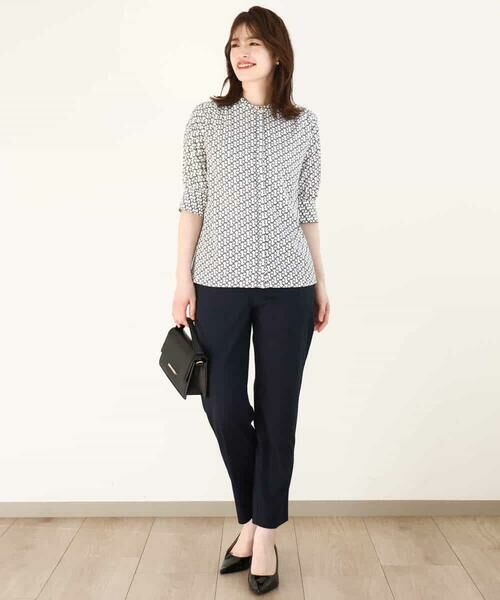 OFUON / オフオン チノ・ワークパンツ | ストレッチテーパードパンツ/洗える | 詳細7