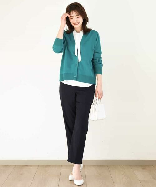 OFUON / オフオン チノ・ワークパンツ | ストレッチテーパードパンツ/洗える | 詳細9