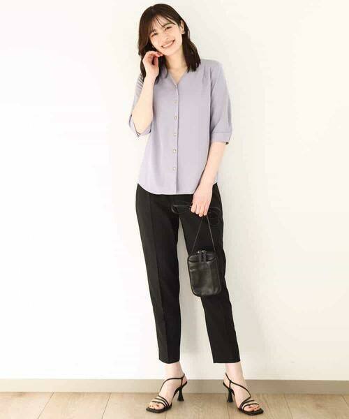 OFUON / オフオン その他パンツ | ストレッチテーパードパンツ/接触冷感/洗える/WEB限定サイズあり | 詳細16