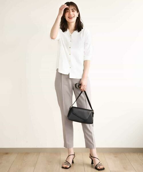 OFUON / オフオン その他パンツ | ストレッチテーパードパンツ/接触冷感/洗える/WEB限定サイズあり | 詳細25