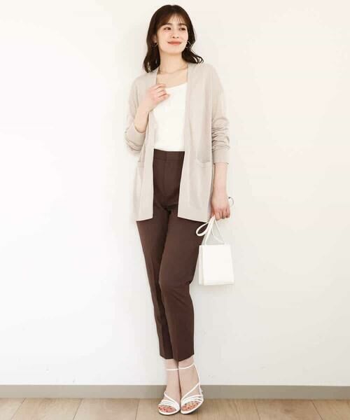 OFUON / オフオン その他パンツ | ストレッチテーパードパンツ/接触冷感/洗える/WEB限定サイズあり | 詳細6