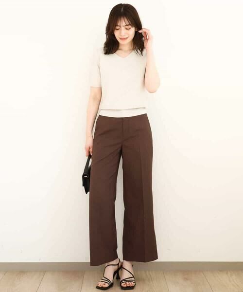 OFUON / オフオン その他パンツ | ストレッチワイドパンツ/接触冷感/洗える/WEB限定サイズあり | 詳細12