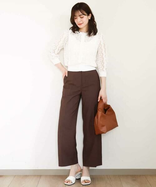 OFUON / オフオン その他パンツ | ストレッチワイドパンツ/接触冷感/洗える/WEB限定サイズあり | 詳細15