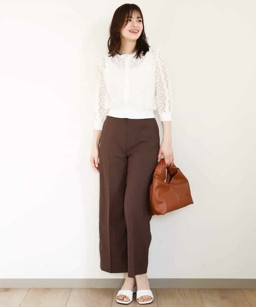 OFUON / オフオン その他パンツ | ストレッチワイドパンツ/接触冷感/洗える/WEB限定サイズあり | 詳細17