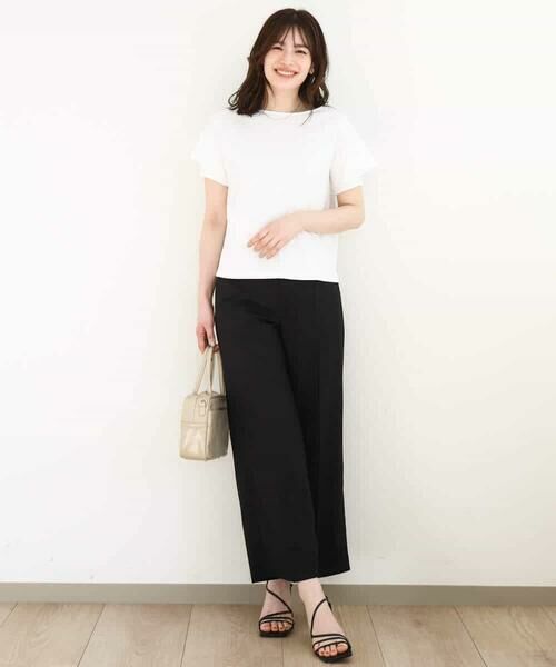 OFUON / オフオン その他パンツ | ストレッチワイドパンツ/接触冷感/洗える/WEB限定サイズあり | 詳細3