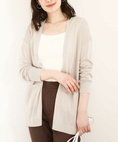 OFUON / オフオン カーディガン・ボレロ | 着流しシアーニットカーディガン/接触冷感/洗える/WEB限定サイズあり