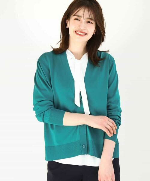 OFUON / オフオン カーディガン・ボレロ | Vネックニットカーディガン/接触冷感/洗える/WEB限定サイズあり | 詳細1