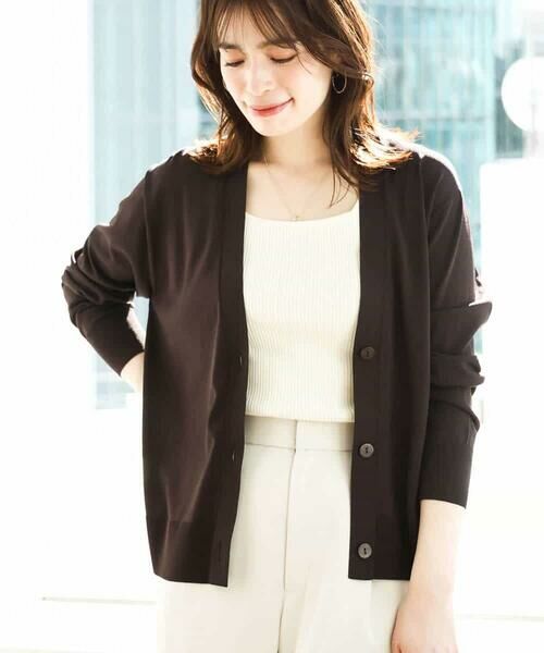 OFUON / オフオン カーディガン・ボレロ | Vネックニットカーディガン/接触冷感/洗える/WEB限定サイズあり | 詳細12