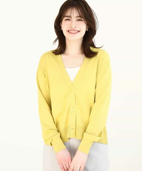 OFUON / オフオン カーディガン・ボレロ | Vネックニットカーディガン/接触冷感/洗える/WEB限定サイズあり | 詳細17