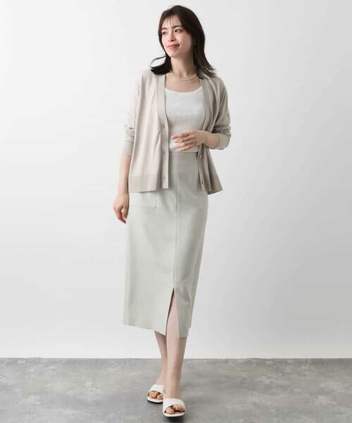 OFUON / オフオン カーディガン・ボレロ | Vネックニットカーディガン/接触冷感/洗える/WEB限定サイズあり | 詳細22