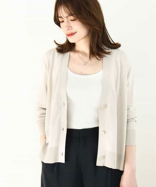 OFUON / オフオン カーディガン・ボレロ | Vネックニットカーディガン/接触冷感/洗える/WEB限定サイズあり | 詳細5