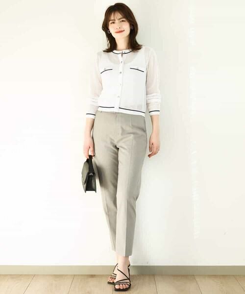 OFUON / オフオン カーディガン・ボレロ | メッシュ柄ニットカーディガン/WEB限定サイズあり | 詳細10