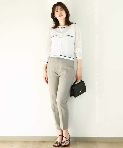 OFUON / オフオン カーディガン・ボレロ | メッシュ柄ニットカーディガン/WEB限定サイズあり | 詳細11