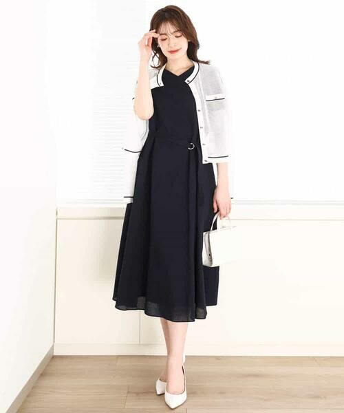 OFUON / オフオン カーディガン・ボレロ | メッシュ柄ニットカーディガン/WEB限定サイズあり | 詳細12