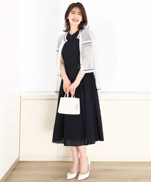 OFUON / オフオン カーディガン・ボレロ | メッシュ柄ニットカーディガン/WEB限定サイズあり | 詳細14