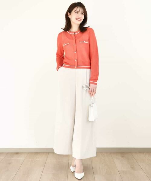 OFUON / オフオン カーディガン・ボレロ | メッシュ柄ニットカーディガン/WEB限定サイズあり | 詳細17