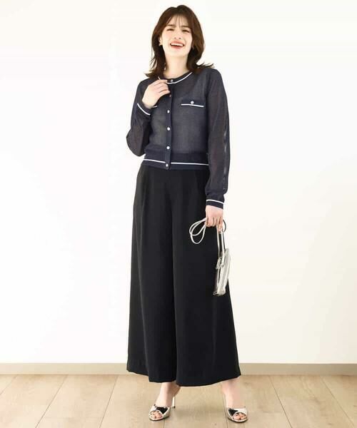 OFUON / オフオン カーディガン・ボレロ | メッシュ柄ニットカーディガン/WEB限定サイズあり | 詳細2