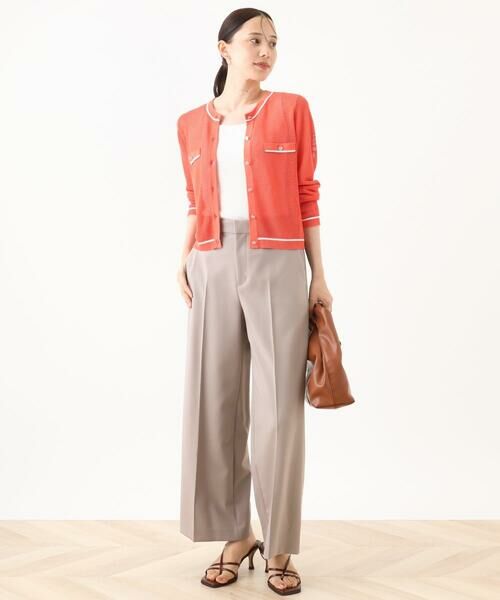 OFUON / オフオン カーディガン・ボレロ | メッシュ柄ニットカーディガン/WEB限定サイズあり | 詳細21