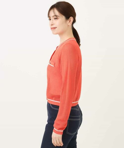OFUON / オフオン カーディガン・ボレロ | メッシュ柄ニットカーディガン/WEB限定サイズあり | 詳細27