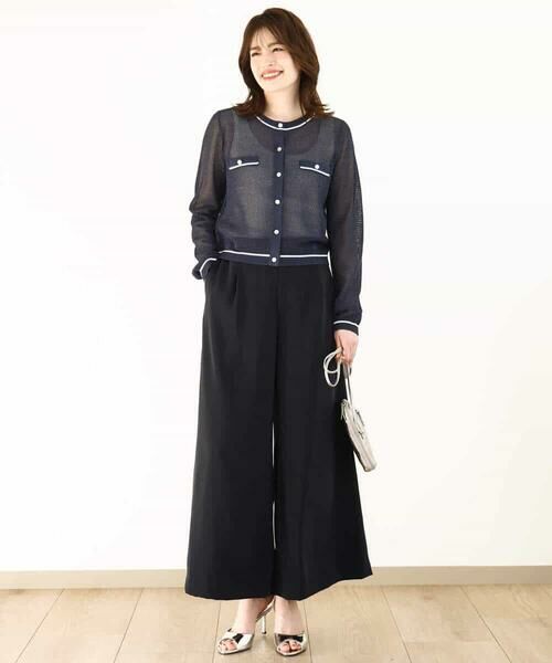 OFUON / オフオン カーディガン・ボレロ | メッシュ柄ニットカーディガン/WEB限定サイズあり | 詳細4