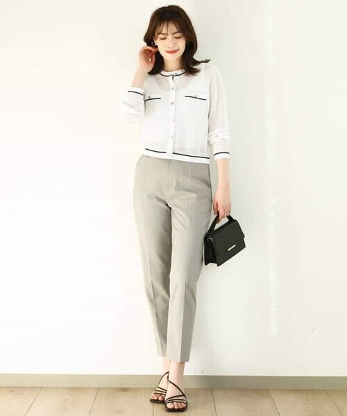 OFUON / オフオン カーディガン・ボレロ | メッシュ柄ニットカーディガン/WEB限定サイズあり | 詳細9