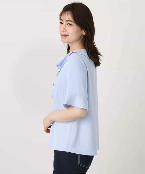 OFUON / オフオン シャツ・ブラウス | ラッフルカラーブラウス/UVカット/接触冷感/洗える/WEB限定サイズあり | 詳細16