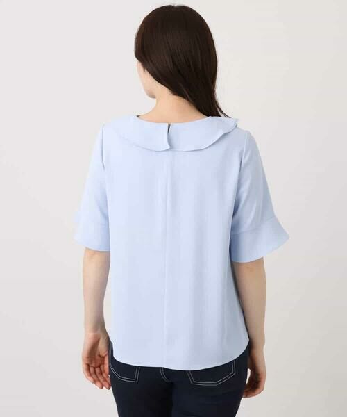 OFUON / オフオン シャツ・ブラウス | ラッフルカラーブラウス/UVカット/接触冷感/洗える/WEB限定サイズあり | 詳細17