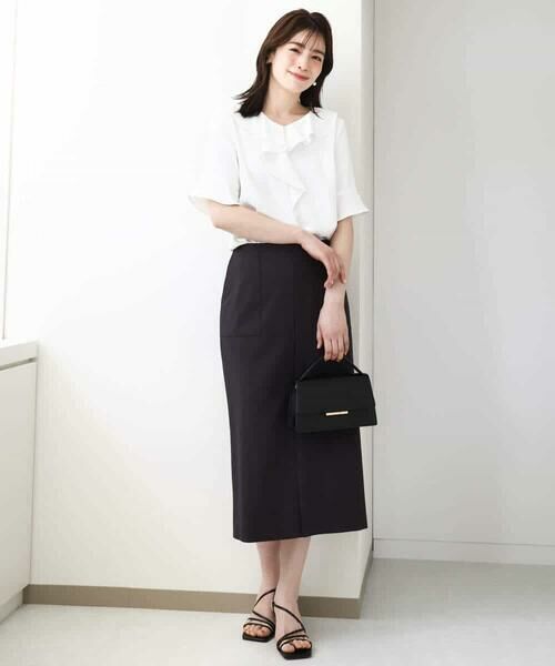 OFUON / オフオン シャツ・ブラウス | ラッフルカラーブラウス/UVカット/接触冷感/洗える/WEB限定サイズあり | 詳細7