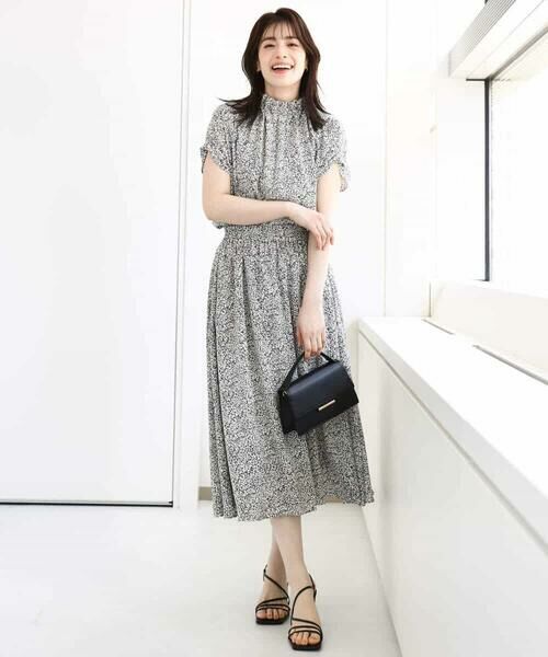 OFUON / オフオン シャツ・ブラウス | モノトーンリーフ柄ブラウス/洗える/WEB限定サイズあり | 詳細11