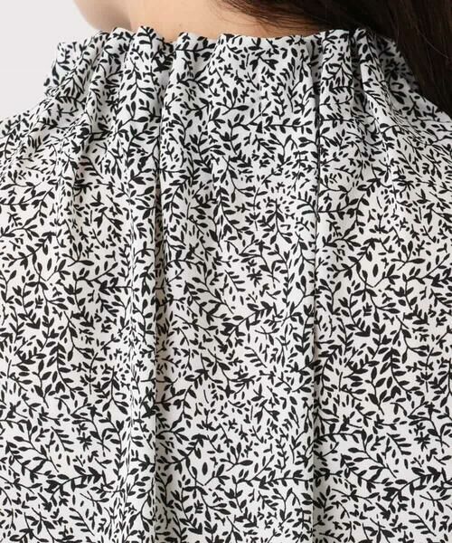 OFUON / オフオン シャツ・ブラウス | モノトーンリーフ柄ブラウス/洗える/WEB限定サイズあり | 詳細18