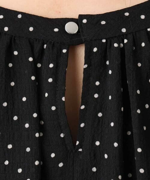 OFUON / オフオン ロング・マキシ丈ワンピース | ドット柄シアーサッカーワンピース/洗える/WEB限定 | 詳細9