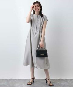 OFUON / オフオン ロング・マキシ丈ワンピース | ウエストタックワンピース/洗える/WEB限定