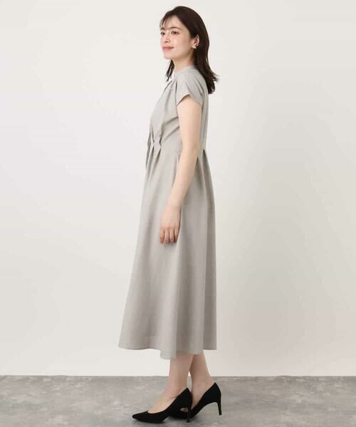 OFUON / オフオン ロング・マキシ丈ワンピース | ウエストタックワンピース/洗える/WEB限定 | 詳細15