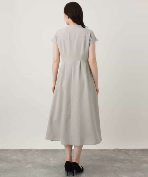 OFUON / オフオン ロング・マキシ丈ワンピース | ウエストタックワンピース/洗える/WEB限定 | 詳細16