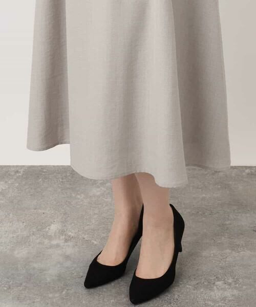 OFUON / オフオン ロング・マキシ丈ワンピース | ウエストタックワンピース/洗える/WEB限定 | 詳細19