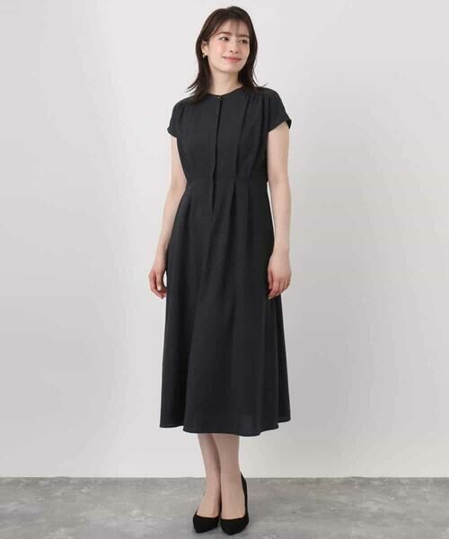 OFUON / オフオン ロング・マキシ丈ワンピース | ウエストタックワンピース/洗える/WEB限定 | 詳細22