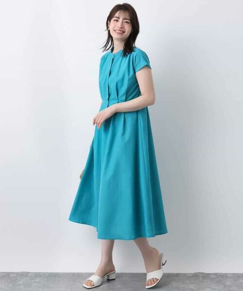 OFUON / オフオン ロング・マキシ丈ワンピース | ウエストタックワンピース/洗える/WEB限定 | 詳細3