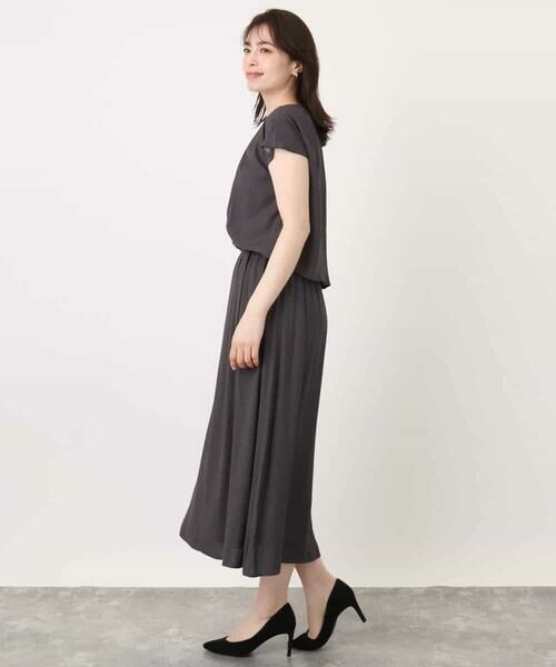 OFUON / オフオン ロング・マキシ丈ワンピース | リネンライクウエスト切り替えワンピース/洗える/WEB限定 | 詳細18