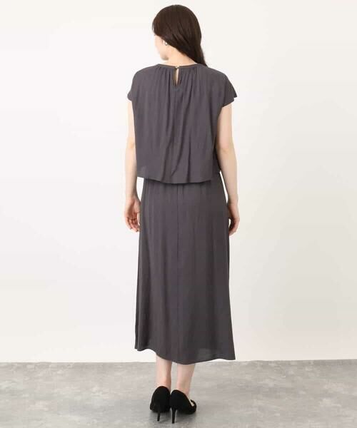 OFUON / オフオン ロング・マキシ丈ワンピース | リネンライクウエスト切り替えワンピース/洗える/WEB限定 | 詳細19