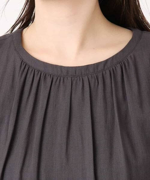 OFUON / オフオン ロング・マキシ丈ワンピース | リネンライクウエスト切り替えワンピース/洗える/WEB限定 | 詳細20