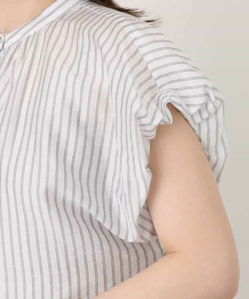 OFUON / オフオン ロング・マキシ丈ワンピース | シアードビーストライプワンピース/洗える/WEB限定 | 詳細20