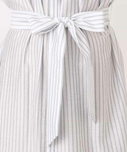 OFUON / オフオン ロング・マキシ丈ワンピース | シアードビーストライプワンピース/洗える/WEB限定 | 詳細24