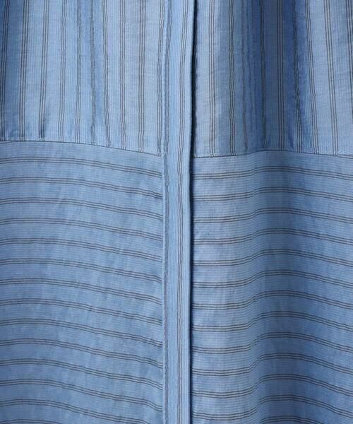 OFUON / オフオン ロング・マキシ丈ワンピース | シアードビーストライプワンピース/洗える/WEB限定 | 詳細28