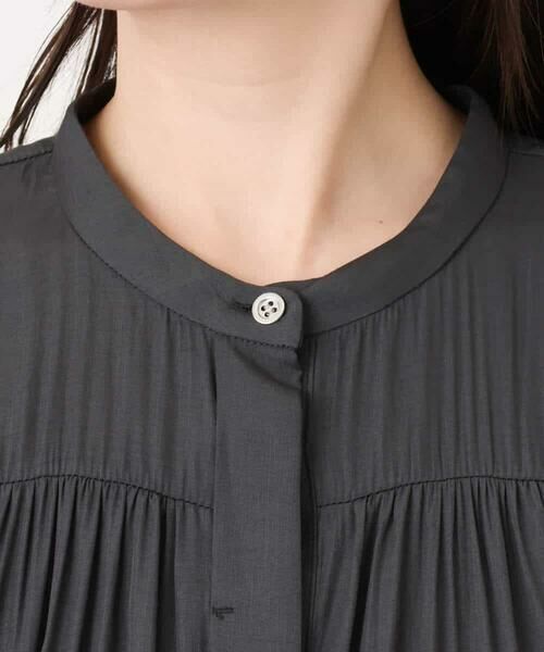 OFUON / オフオン ロング・マキシ丈ワンピース | ギャザーデザインワンピース/洗える/WEB限定 | 詳細20