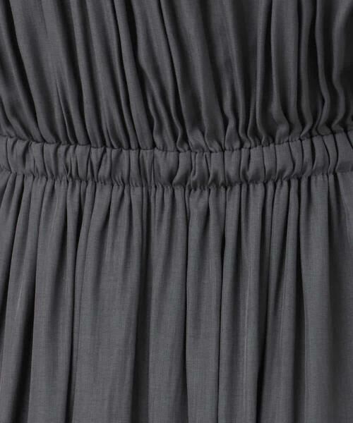 OFUON / オフオン ロング・マキシ丈ワンピース | ギャザーデザインワンピース/洗える/WEB限定 | 詳細21
