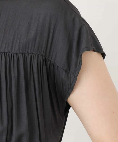 OFUON / オフオン ロング・マキシ丈ワンピース | ギャザーデザインワンピース/洗える/WEB限定 | 詳細22