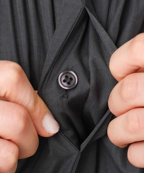 OFUON / オフオン ロング・マキシ丈ワンピース | ギャザーデザインワンピース/洗える/WEB限定 | 詳細26